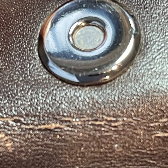 Loewe Vintage Canvas and Leather Anagram Tote - Dark Brown and Black - Preowned - Picture 12 of 15